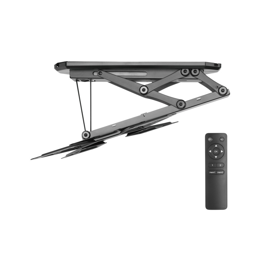 MK FLORIA MKF-20DM444 - Älykäs kattoteline televisiolle 55 musta Wi-Fi TUYA + kauko-ohjaus