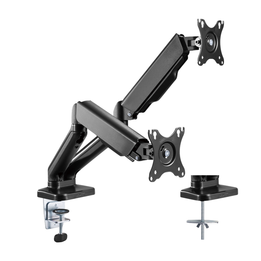 MK FLORIA MKF-21DP113S2 - Säädettävä teline kahdelle 32 näytölle, musta