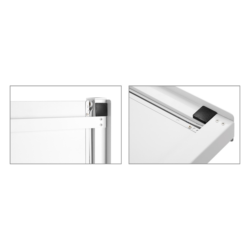 MK FLORIA MKF-23MZ601 - Pesukoneen ja kuivausrummun pinoamissarja ulosvedettävällä kaapilla 60 cm valkoinen