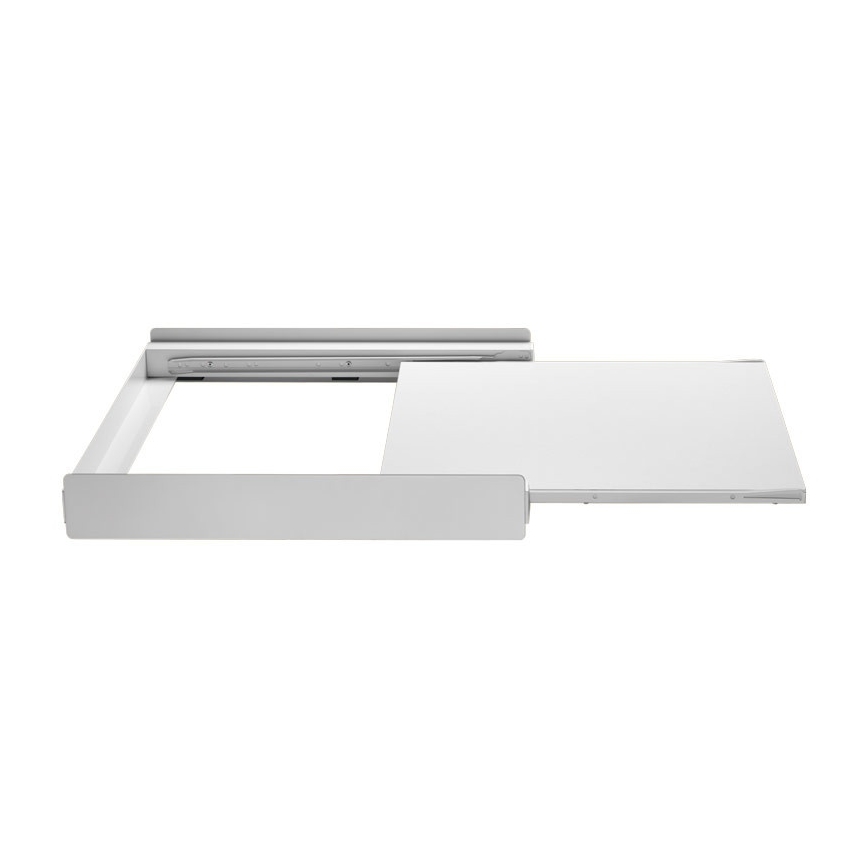 MK FLORIA MKF-23MZ601 - Pesukoneen ja kuivausrummun pinoamissarja ulosvedettävällä kaapilla 60 cm valkoinen