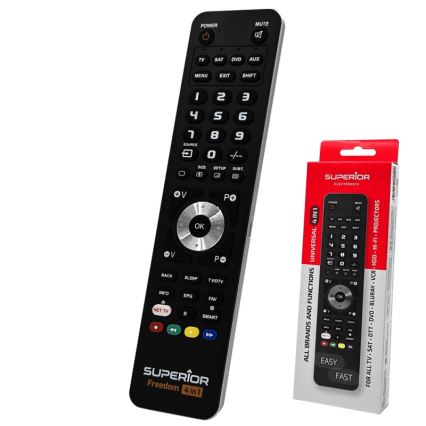 MK FLORIA Superior FREEDOM 4in1 USB - Kaukosäädin 4in1 USB 2xAAA