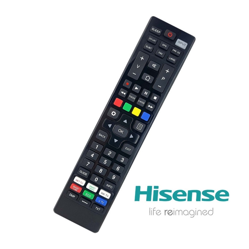 MK FLORIA Superior +kaukosäädin UNI TV Hisense - Korvaava kauko-ohjaus kohteelle TV brand HISENSE 2xAAA