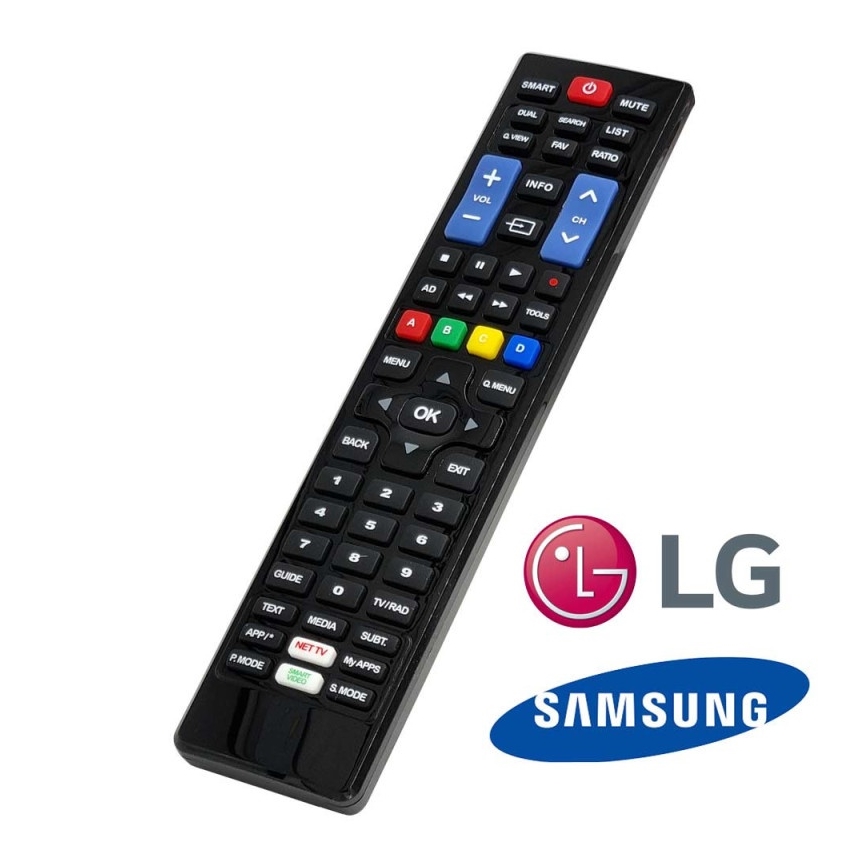 MK FLORIA Superior +kaukosäädin UNI TV SAM/LG - Vaihtokaukosäätimet televisiomerkeille Samsung/LG 2xAAA