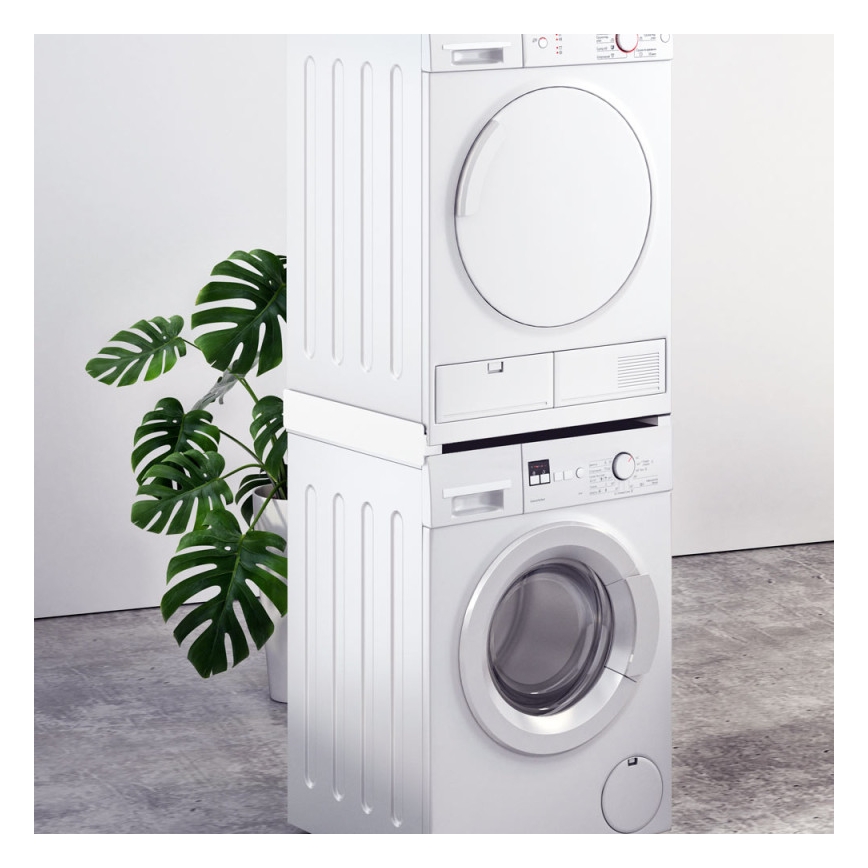 MK FLORIA Superior Tower Slim - Välikappale pesukoneelle ja kuivausrummulle 66 cm valkoinen