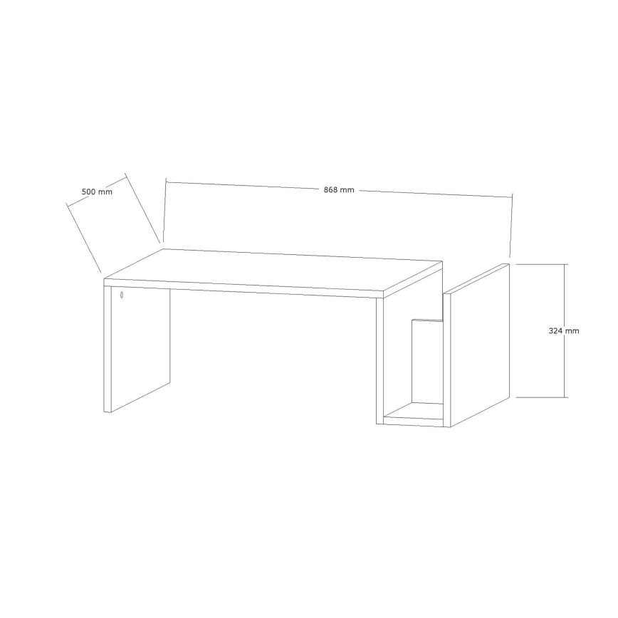MONEL-sohvapöytä, valkoinen