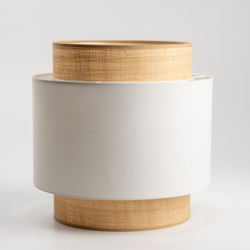 Monikäyttöinen KERIA-varjostin, halkaisija 30 cm, beige/valkoinen