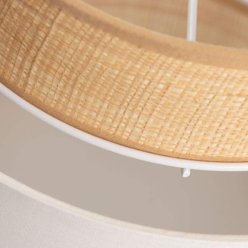 Monikäyttöinen KERIA-varjostin, halkaisija 30 cm, beige/valkoinen