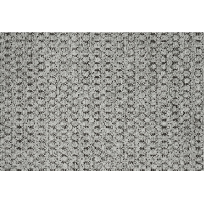 Monikäyttöinen kulmasohva TRENTO, vuoteeksi avattava kolmipaikkainen säilytystilalla, vaaleanharmaa