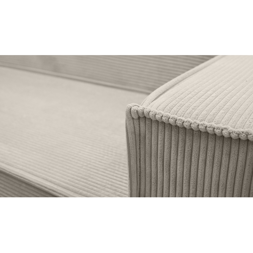 Monikäyttöinen U-muotoinen avattava kulmasohva LONDON, beige