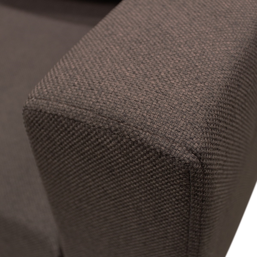 Monikäyttöinen U-muotoinen avattava kulmasohva säilytystilalla SEYA ruskea