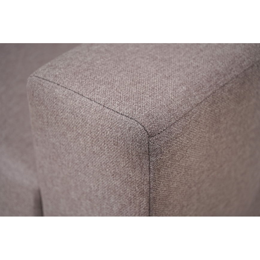 Monikäyttöinen kulmasohva, jossa nukkumistoiminto ja säilytystila SEVILLA harmaa