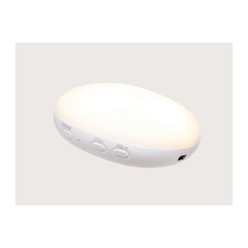 Moonie - Snuggle buddy melodialla ja valolla 2.0 pupu organic ruusu