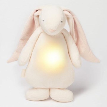 Moonie - Snuggle buddy melodialla ja valolla 2.0 pupu powder