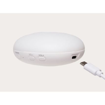 Moonie - Snuggle buddy melodialla ja valolla pieni karhu 2.0 hopea