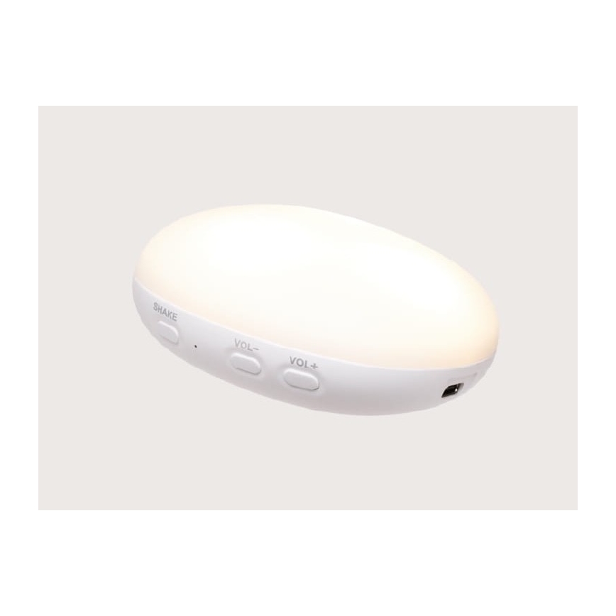 Moonie - Snuggle buddy melodialla ja valolla pieni karhu 2.0 organic ruusu