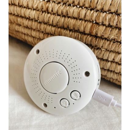 Moonie - Snuggle buddy melodialla ja valolla pieni karhu organic caramel natur