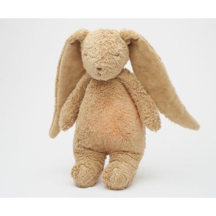 Moonie - Snuggle buddy melodialla ja valolla pupu 2.0 organic cappuccino