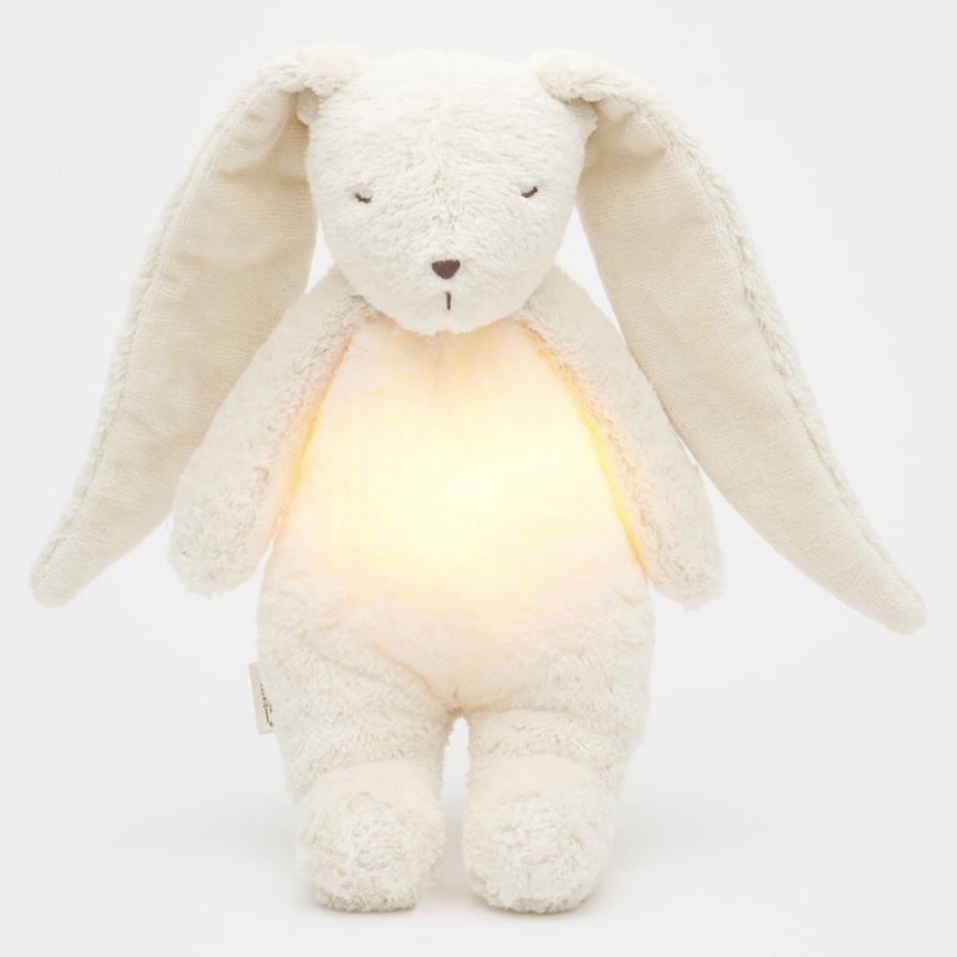 Moonie - Snuggle buddy melodialla ja valolla pupu 2.0 organic polar