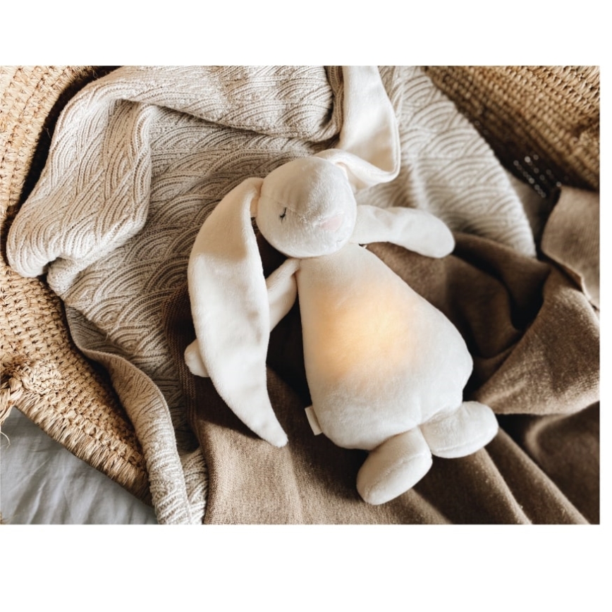 Moonie - Snuggle kaveri melodialla ja valolla pupu kerma