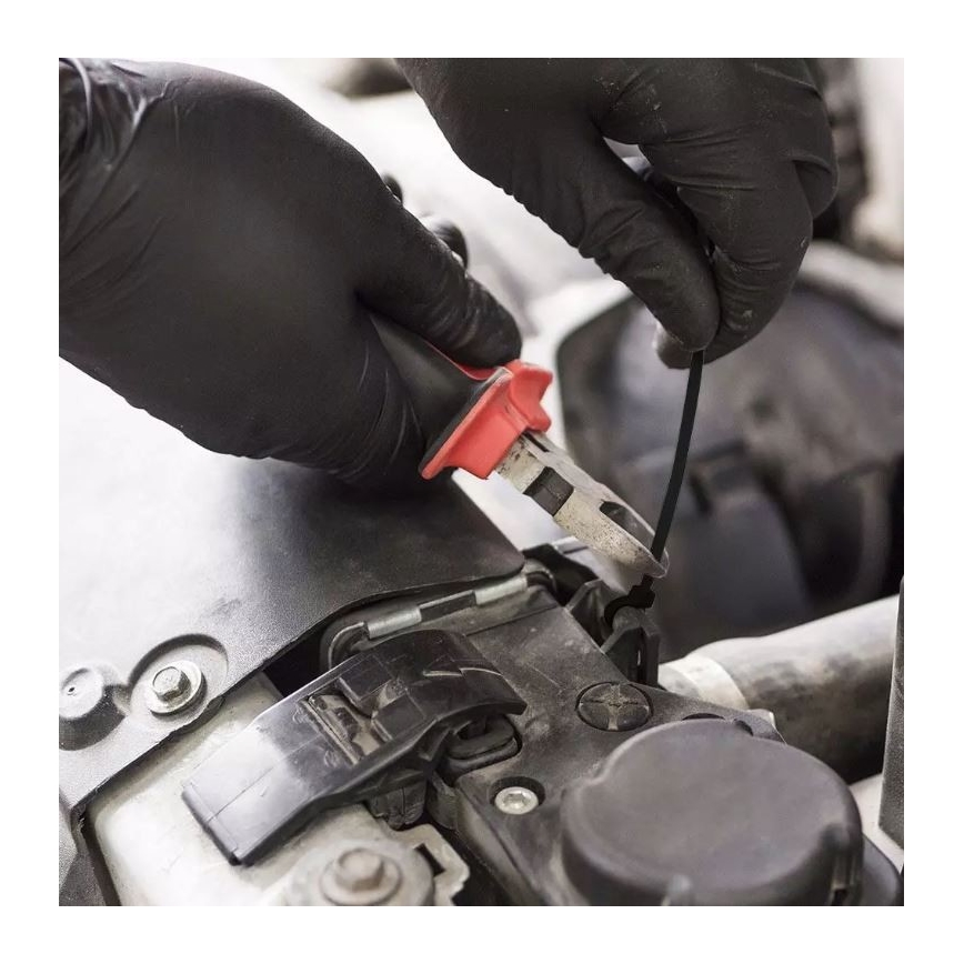 Muovinen taittohihna 2,5x150mm 100kpl musta