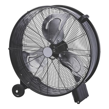 Musta lattiatuuletin 180 W/230 V, Ø 60 cm