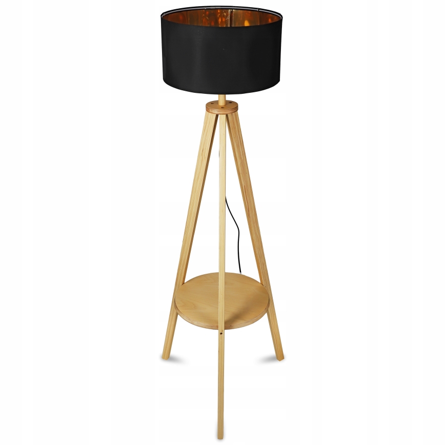 Musta lattiavalaisin 1xE27/40W/230V