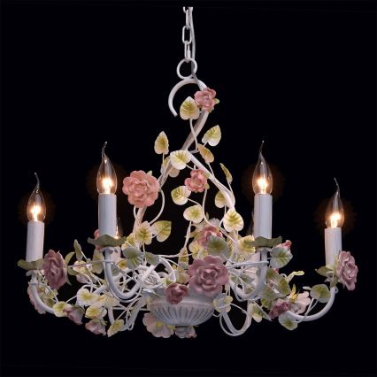 MW-LIGHT - Kattokruunu ketjussa FLORA PROVENCE 6xE14/40W/230V