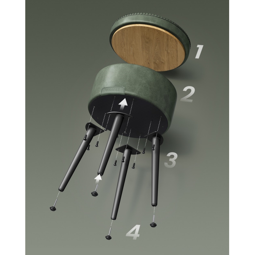 Nahkainen rahi CORE, vihreä