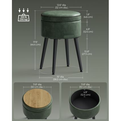 Nahkainen rahi CORE, vihreä