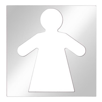 Naisten ikoni 12x12 cm, ruostumaton teräs/hopeanvärinen