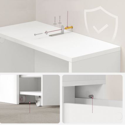 NALA-kaappi, valkoinen