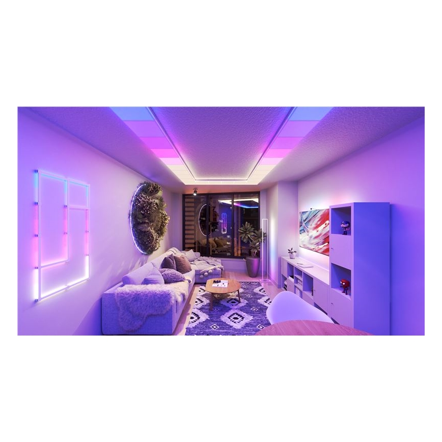 Nanoleaf - SETTI 3x LED RGBW himennettävät kattovalaisimet SKYLIGHT LED/18W/230V + 2xLED/16W/230V 2700-6500K Wi-Fi