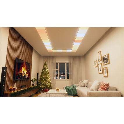 Nanoleaf - SETTI 3x LED RGBW himennettävät kattovalaisimet SKYLIGHT LED/18W/230V + 2xLED/16W/230V 2700-6500K Wi-Fi