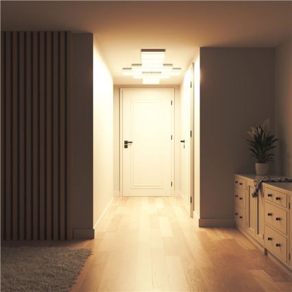 Nanoleaf - SETTI 3x RGBW Himmennettävä kattovalaisin SKYLIGHT 1xLED/18W/230V + 2xLED/16W/230V 2700-6500K Wi-Fi