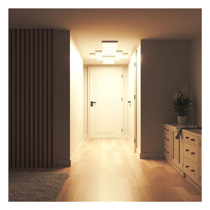 Nanoleaf - SETTI 3x RGBW Himmennettävä kattovalaisin SKYLIGHT 1xLED/18W/230V + 2xLED/16W/230V 2700-6500K Wi-Fi