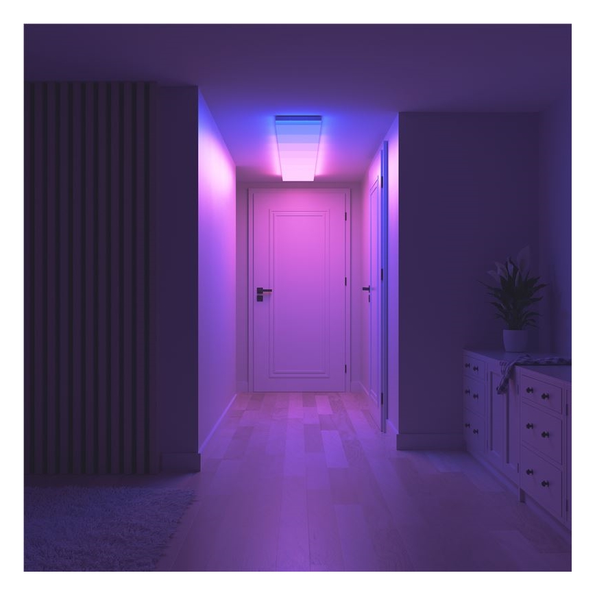 Nanoleaf - SETTI 3x RGBW Himmennettävä kattovalaisin SKYLIGHT 1xLED/18W/230V + 2xLED/16W/230V 2700-6500K Wi-Fi