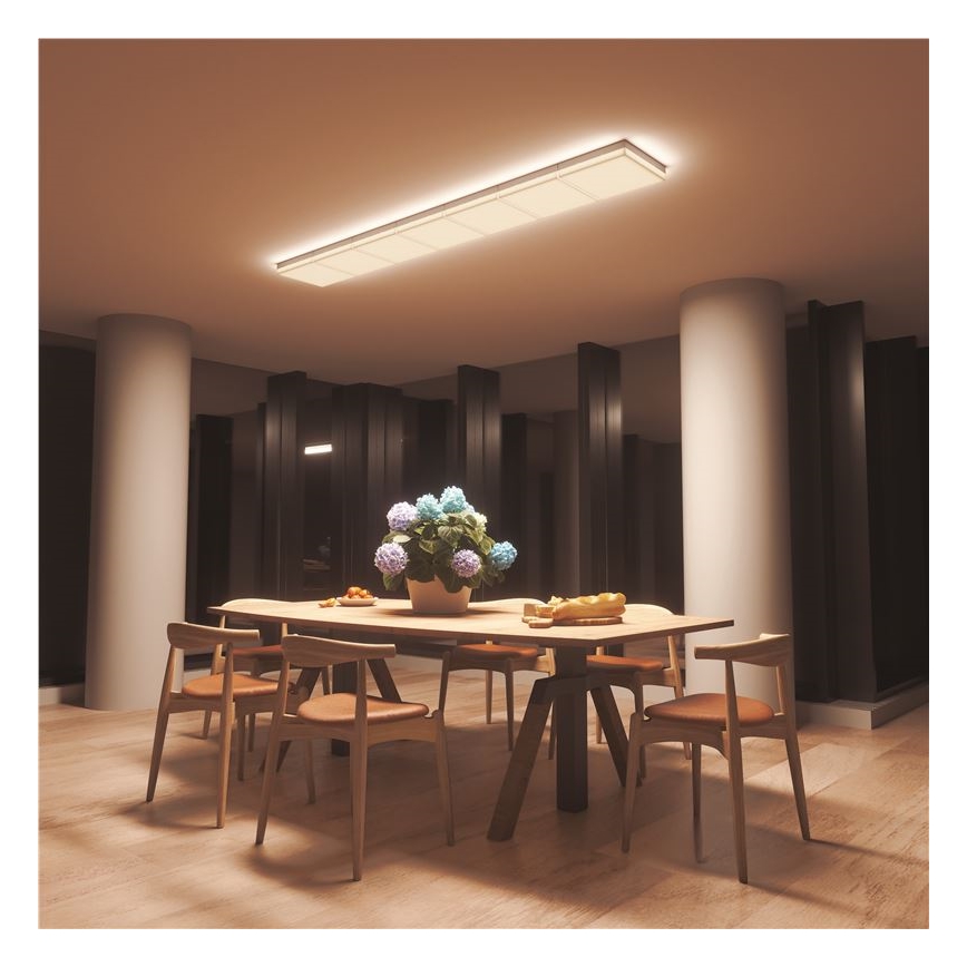 Nanoleaf - SETTI 3x RGBW Himmennettävä kattovalaisin SKYLIGHT 1xLED/18W/230V + 2xLED/16W/230V 2700-6500K Wi-Fi