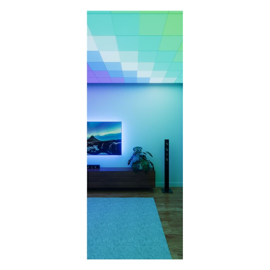 Nanoleaf - SETTI 3x RGBW Himmennettävä kattovalaisin SKYLIGHT 1xLED/18W/230V + 2xLED/16W/230V 2700-6500K Wi-Fi