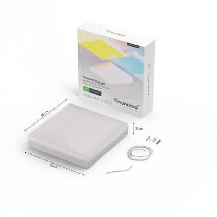 Nanoleaf - Laajennussetti LED RGBW Himmentävä valaisin SKYLIGHT LED/16W/230V 2700-6500K Wi-Fi