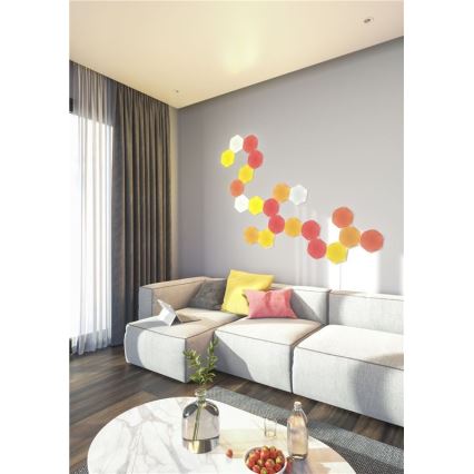 Nanoleaf - SETTI 9x LED RGB Himmennyspaneeli SHAPES HEXAGON LED/2W/230V 1200-6500K Wi-Fi