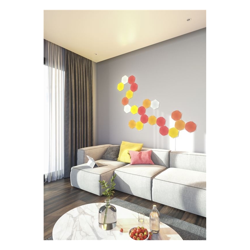Nanoleaf - SETTI 9x LED RGB Himmennyspaneeli SHAPES HEXAGON LED/2W/230V 1200-6500K Wi-Fi
