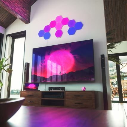 Nanoleaf - SETTI 9x LED RGB Himmennyspaneeli SHAPES HEXAGON LED/2W/230V 1200-6500K Wi-Fi