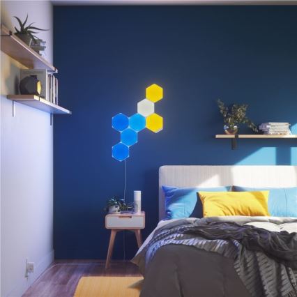 Nanoleaf - SETTI 9x LED RGB Himmennyspaneeli SHAPES HEXAGON LED/2W/230V 1200-6500K Wi-Fi