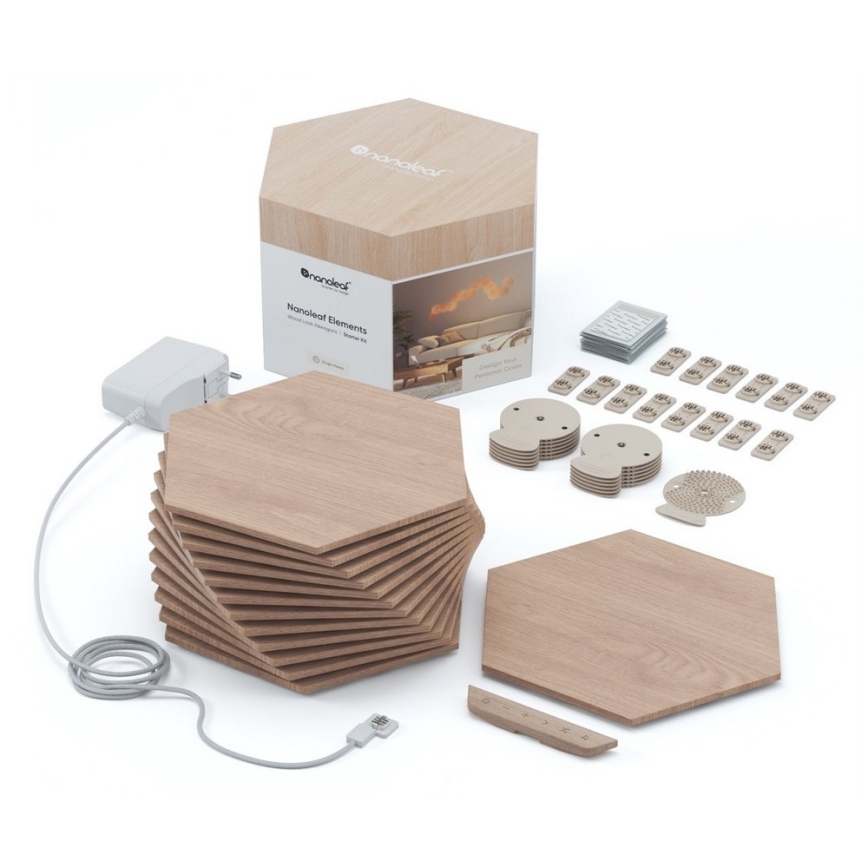 Nanoleaf - SETTI 13x Himmennettänä LED-paneeli HEXAGONS LED/2W/230V Wi-Fi