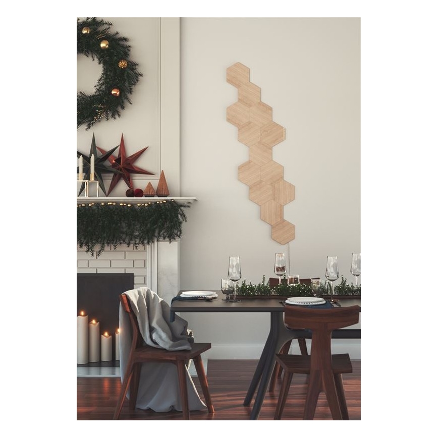 Nanoleaf - SETTI 13x Himmennettänä LED-paneeli HEXAGONS LED/2W/230V Wi-Fi
