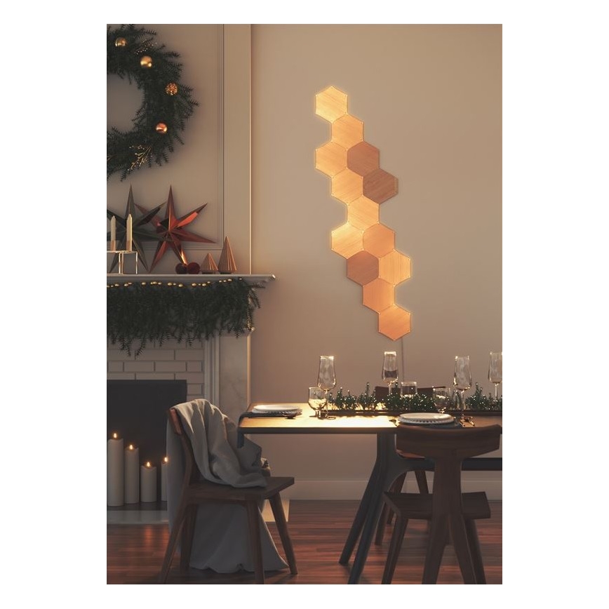 Nanoleaf - SETTI 13x Himmennettänä LED-paneeli HEXAGONS LED/2W/230V Wi-Fi