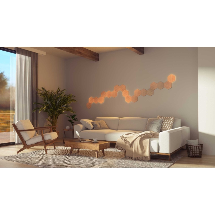 Nanoleaf - SETTI 13x Himmennettänä LED-paneeli HEXAGONS LED/2W/230V Wi-Fi