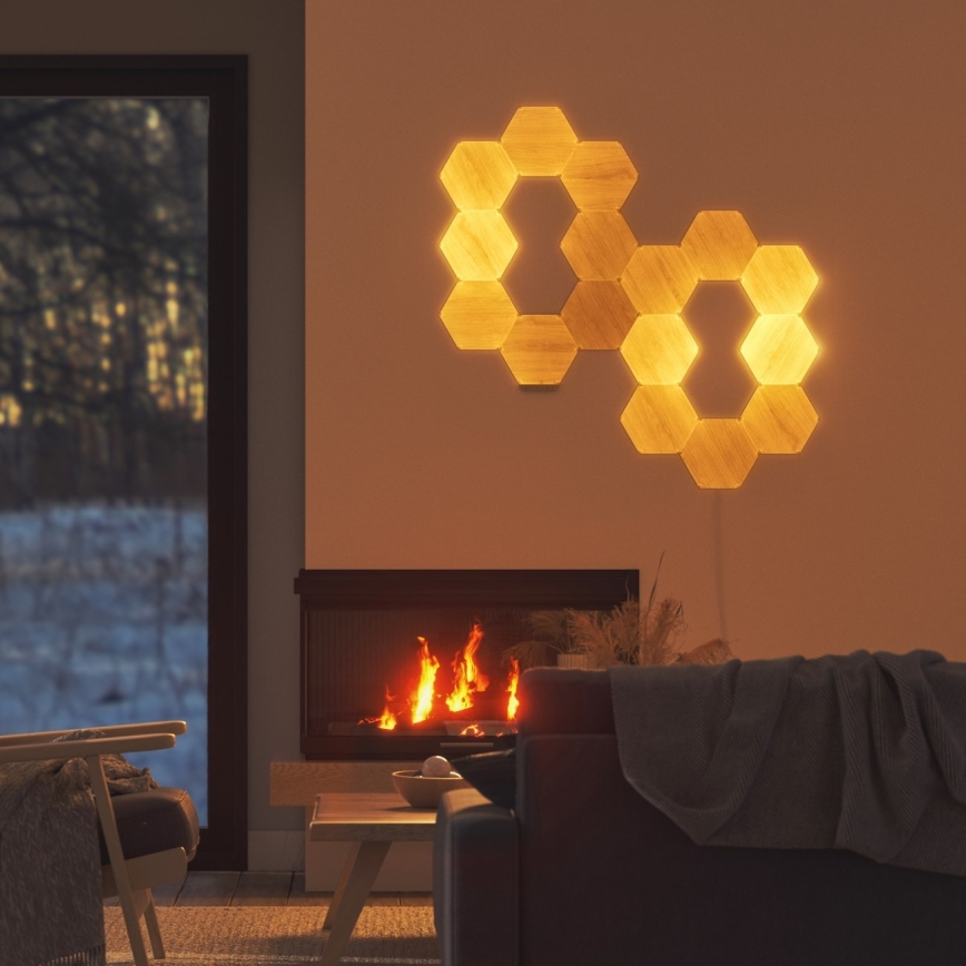 Nanoleaf - SETTI 13x Himmennettänä LED-paneeli HEXAGONS LED/2W/230V Wi-Fi