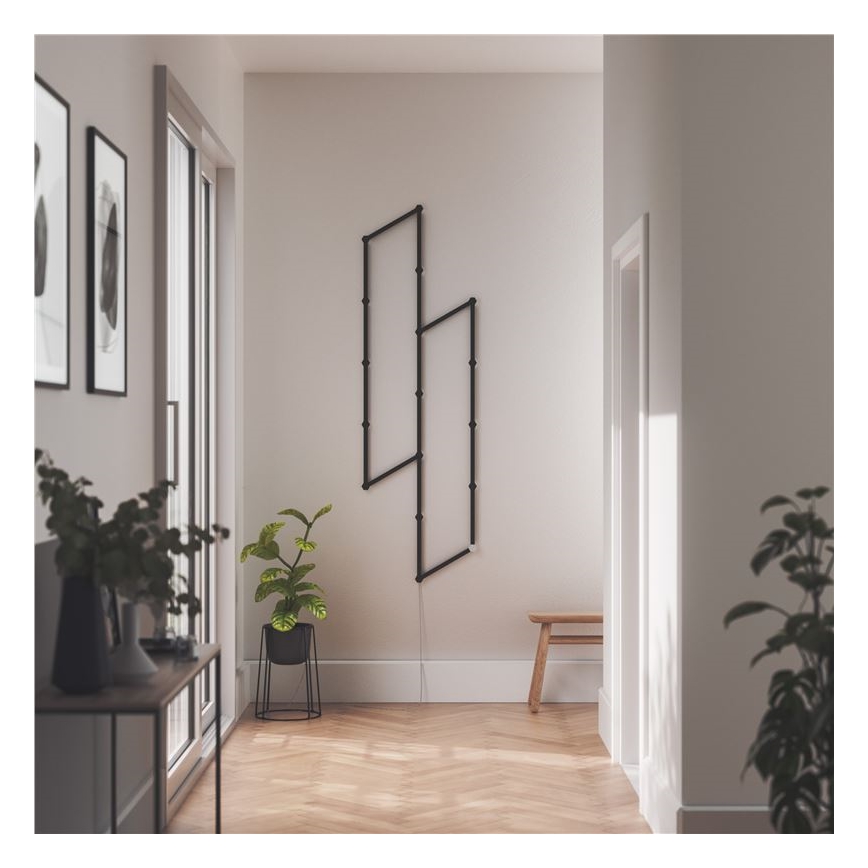 Nanoleaf - Kiskosarjan suoja LINES 9 kpl musta matta