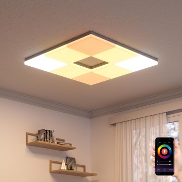 Nanoleaf - SETTI 3x LED RGBW himennettävät kattovalaisimet SKYLIGHT LED/18W/230V + 2xLED/16W/230V 2700-6500K Wi-Fi
